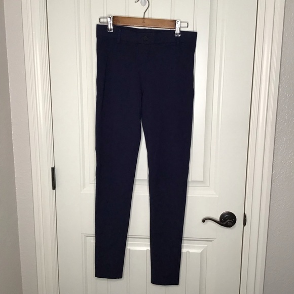 Betabrand Skinny-Leg Classic Dress Pant Yoga Pants in Navy Size Small Long. - Picture 2 of 9